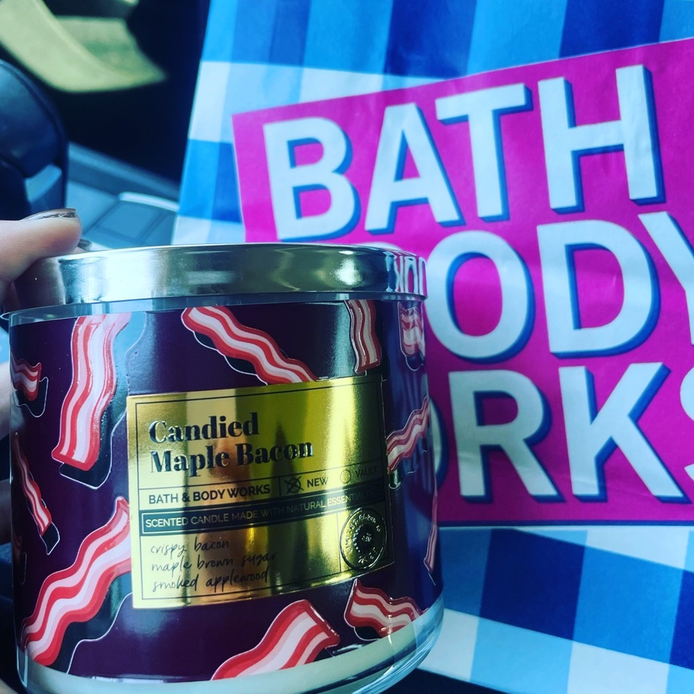 Bath and Body Works Limited Edition Candied Maple Bacon Candle